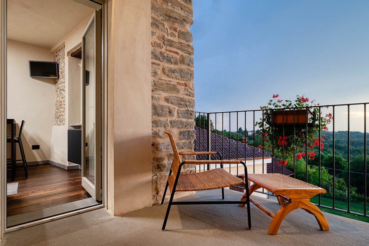 La vista dall'appartamento per le vacanze